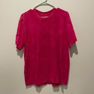 Hot pink Lululemon shirt dress